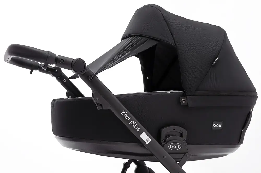 Коляска 2 в 1 Bair Kiwi Plus ECO Soft BKP-452 чорный
